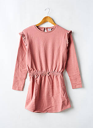 Robe courte col rond rose TAPE À L'OEIL fille