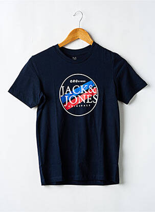 T-shirt bleu JACK & JONES pour garçon
