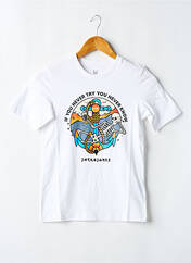 T-shirt blanc JACK & JONES pour garçon seconde vue
