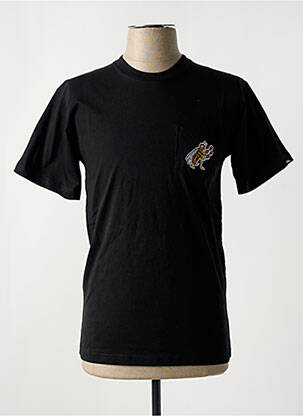 T-shirt col rond noir VANS homme