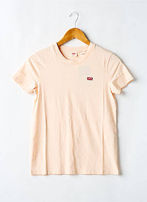 T-shirt col rond orange LEVI'S femme