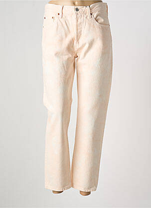 Jeans coupe droite rose LEVI'S femme