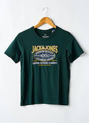 T-shirt vert JACK & JONES pour garçon seconde vue