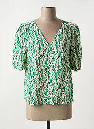Top col v blanc VILA femme