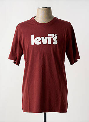 T-shirt col rond rouge LEVI'S homme