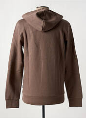 Sweat-shirt à capuche marron JACK & JONES pour homme seconde vue