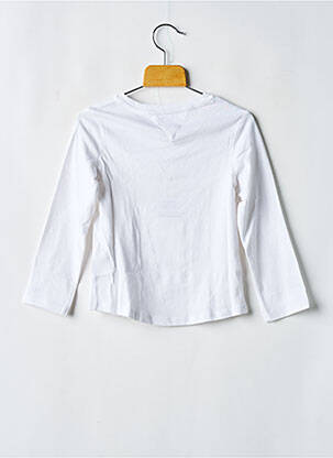 T-shirt col rond blanc TOMMY HILFIGER fille