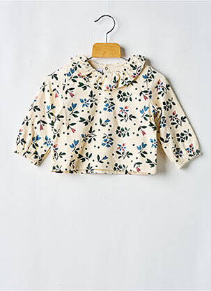 Top blanc PETIT BATEAU pour fille