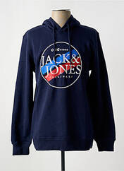 Sweat-shirt à capuche bleu JACK & JONES pour homme seconde vue