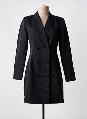 Robe courte col v noir PIECES femme