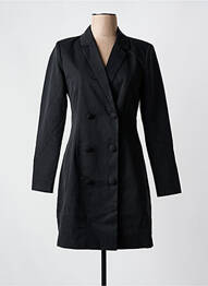 Robe courte col v noir PIECES femme