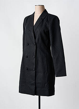 Robe courte col v noir PIECES femme