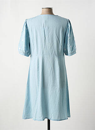 Robe courte col v bleu PIECES femme