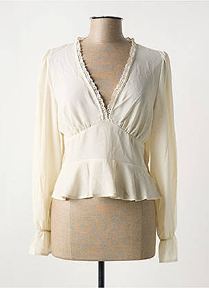 Top col v beige VILA femme