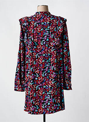 Robe courte col rond rose PIECES femme