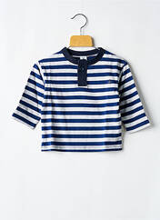 T-shirt bleu PETIT BATEAU pour garçon seconde vue