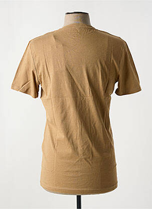 T-shirt col rond marron JACK & JONES homme