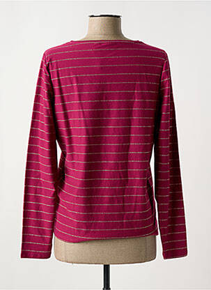 T-shirt col v rose PIECES femme