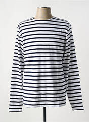 T-shirt blanc SELECTED pour homme seconde vue