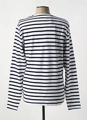 T-shirt blanc SELECTED pour homme seconde vue