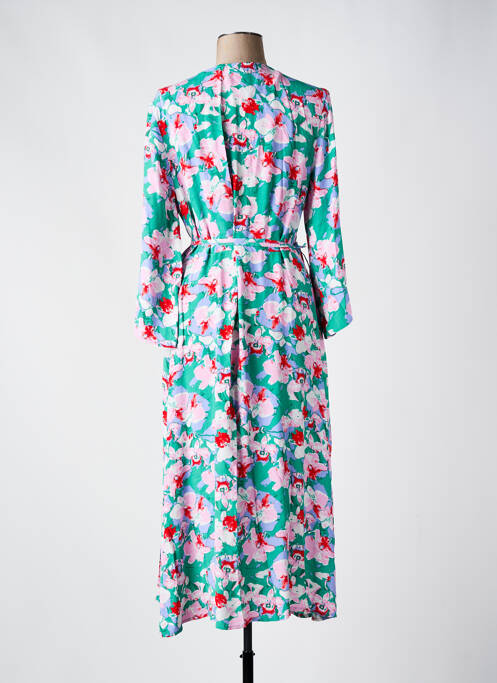 Robe mi-longue vert VILA pour femme