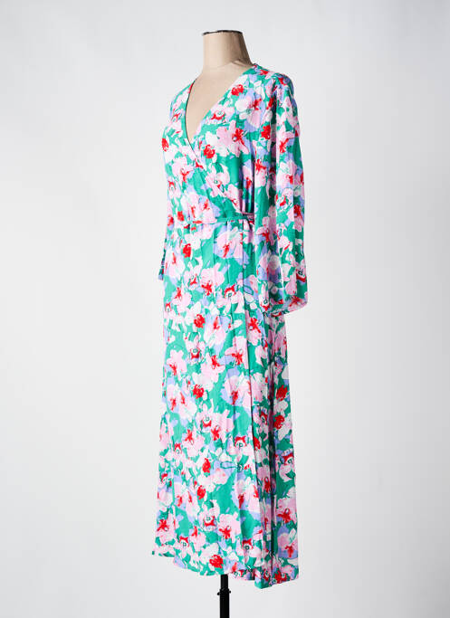 Robe mi-longue vert VILA pour femme