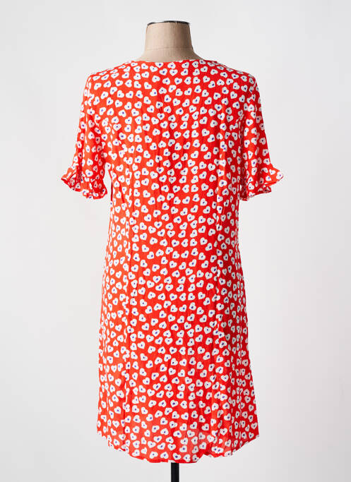 Robe courte rouge PIECES pour femme