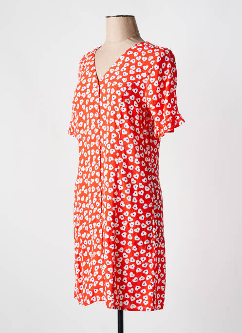 Robe courte rouge PIECES pour femme