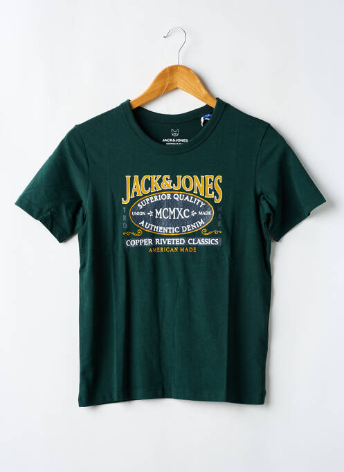 T-shirt vert JACK & JONES pour garçon