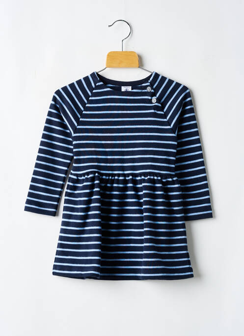 Robe mi-longue bleu PETIT BATEAU pour fille