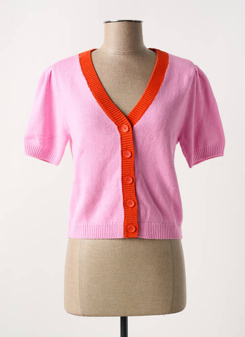 Gilet manches courtes rose LEVIS pour femme