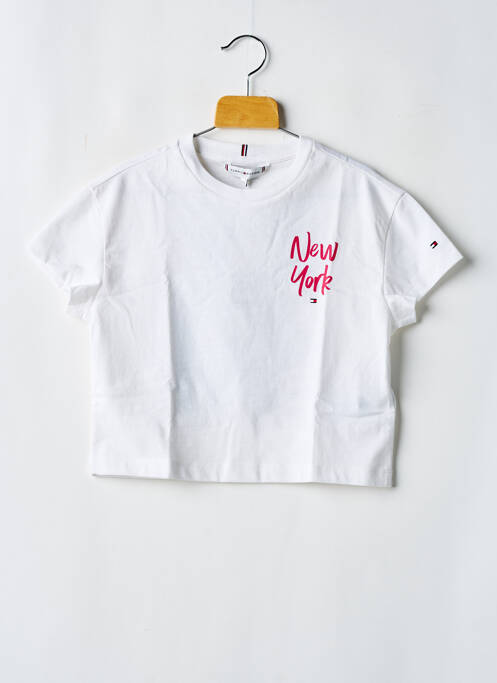 T-shirt blanc TOMMY HILFIGER pour fille