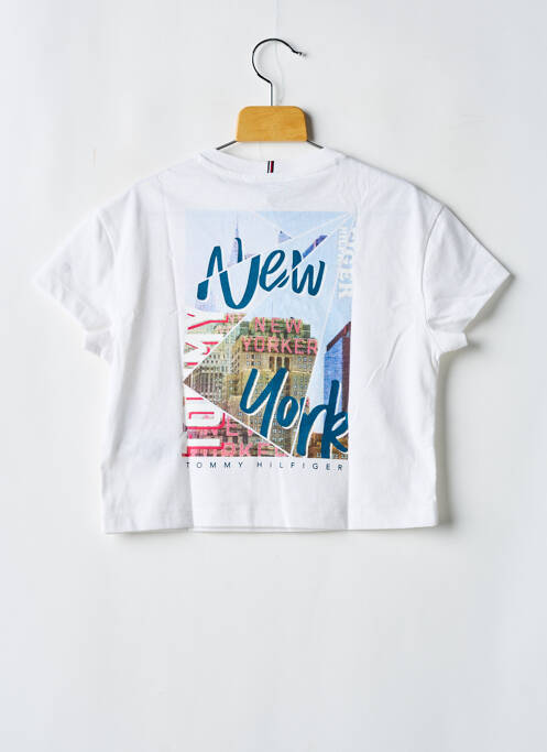 T-shirt blanc TOMMY HILFIGER pour fille