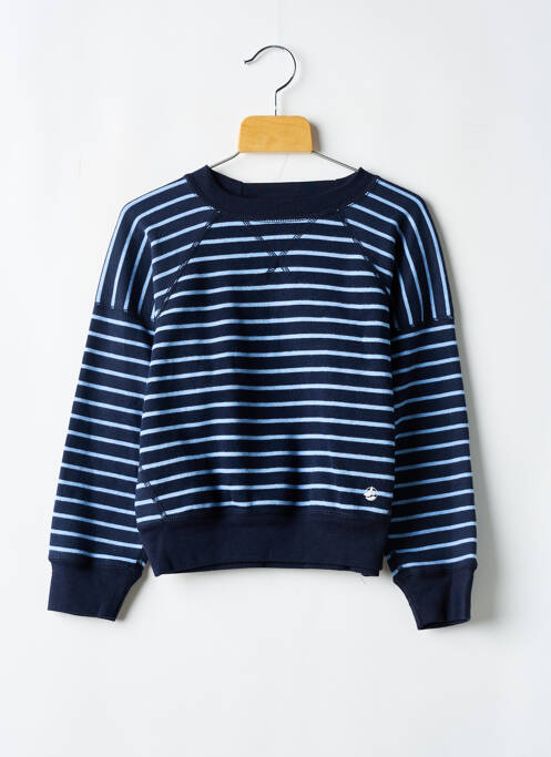 Sweat-shirt bleu PETIT BATEAU pour fille