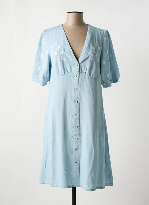 Robe courte bleu PIECES pour femme
