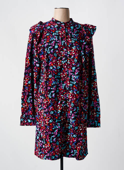 Robe courte rose PIECES pour femme