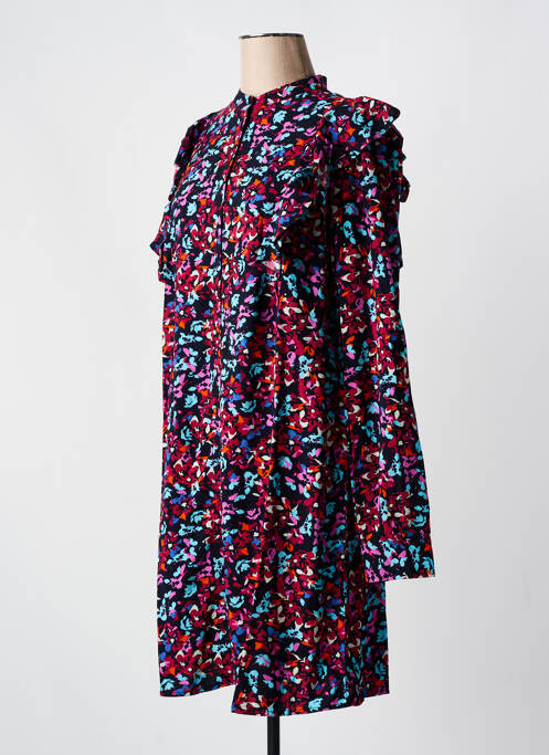 Robe courte rose PIECES pour femme