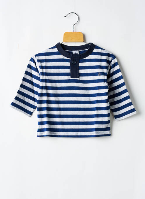 T-shirt bleu PETIT BATEAU pour garçon