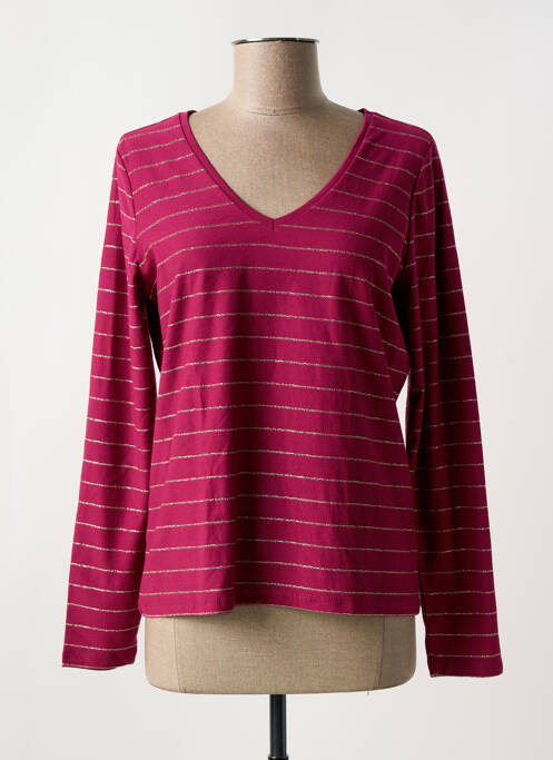 T-shirt rose PIECES pour femme