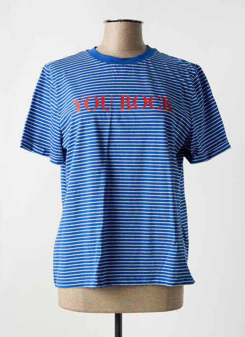 T-shirt bleu PIECES pour femme