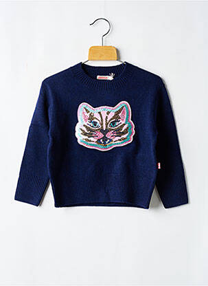 Pull col rond bleu BILLIEBLUSH fille