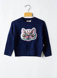 Pull col rond bleu BILLIEBLUSH fille