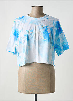 T-shirt col rond blanc CALVIN KLEIN femme