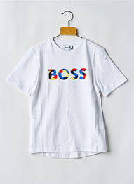 T-shirt col rond blanc HUGO BOSS garcon
