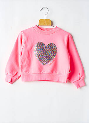 Sweat-shirt col rond rose BILLIEBLUSH fille