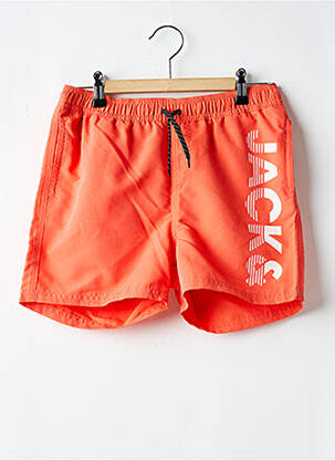 Short de bain orange JACK & JONES pour garçon