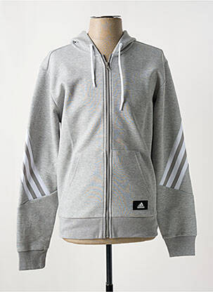 Veste casual gris ADIDAS homme