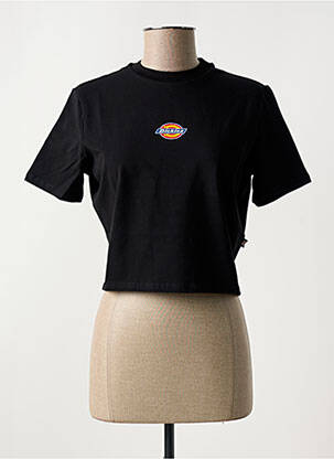 T-shirt col rond noir DICKIES femme