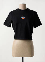 T-shirt col rond noir DICKIES femme