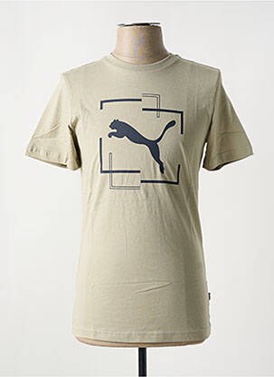 T-shirt col rond vert PUMA homme